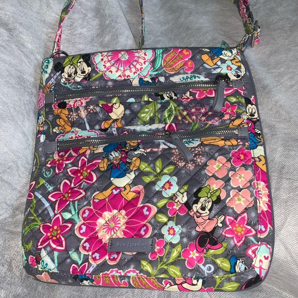 NWT Vera Bradley Disney Iconic Triple Zip Hipster - Picture 1 of 8
